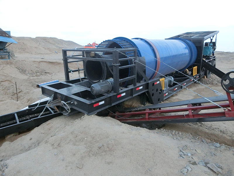 Equipo de minería de oro de trommel Capacidad de 100 toneladas por hora